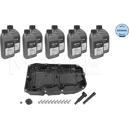 Set piese. schimb de ulei cutie de viteze automata Gearbox hydraulic filter 725.0 725.1 9-G Tronic W9A400 W9A500 W9A700 W9B400 W MERCEDES-BENZ CLS (C218), Compartiment, 01.2011 - 12.2017 Meyle 014 135 0305