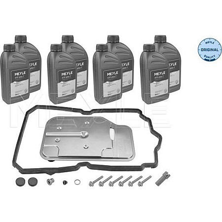 Set piese. schimb de ulei cutie de viteze automata Automatic gearbox hydraulic filter with gasket With oil 722.9 7G-Tronic Plus MERCEDES-BENZ C-CLASS (W204), Sedan, 01.2007 - 01.2015 Meyle 014 135 1404