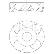 Piston OPEL ASTRA G (T98), Sedan, 03.1998 - 12.2009 MAHLE 012 30 00