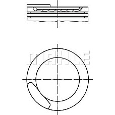 Piston 79 STD OPEL ASCONA C ASTRA F ASTRA F CLASSIC ASTRA F-KOMBI ASTRA G ASTRA G-KOMBI CORSA A KADETT E KADETT E OPEL CORSA A (S83), Hatchback, 09.1982 - 03.1993 MAHLE 011 08 00