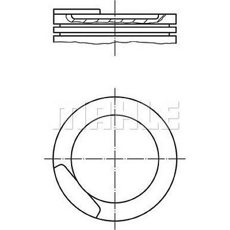 Piston 79 STD OPEL ASCONA C ASTRA F ASTRA F CLASSIC ASTRA F-KOMBI ASTRA G ASTRA G-KOMBI CORSA A KADETT E KADETT E OPEL ASCONA C (J82), Hatchback, 09.1981 - 08.1988 MAHLE 011 08 00