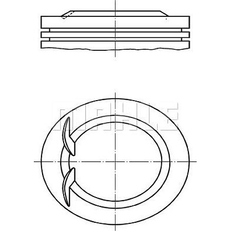 Piston OPEL ASTRA F (T92), Sedan, 09.1991 - 09.1998 MAHLE 011 02 00