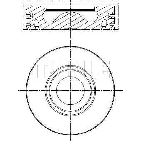 Piston 865 CITROEN JUMPER FORD RANGER TOURNEO CUSTOM V362 TRANSIT TRANSIT CUSTOM V362 TRANSIT V363 PEUGEOT BOXER 2.2D 03.1 FORD TRANSIT V363 (FCD, FDD), Van, 08.2013 - MAHLE 013 PI 00137 002