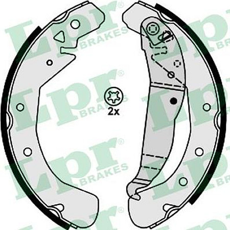 Set saboti frana spate se potriveste. OPEL ASTRA G ASTRA G CLASSIC ASTRA G-KOMBI ASTRA H ASTRA H CLASSIC ASTRA H GTC ASTRA H-KOM OPEL ZAFIRA A (T98), Dubita, 04.1999 - 06.2005 LPR 08210