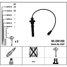 Set fise bujii MITSUBISHI LANCER VII (CS_A, CT_A), Sedan, 03.2000 - 12.2013 NGK 0347