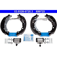 Set saboti frana CITROEN C-ELYSEE (DD_), Sedan, 11.2012 - ATE 03.0520-9720.3