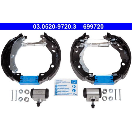 Set saboti frana CITROEN C-ELYSEE (DD_), Sedan, 11.2012 - ATE 03.0520-9720.3