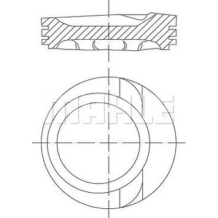 Piston VW GOLF III (1H1), Hatchback, 08.1991 - 07.1998 MAHLE 030 68 01