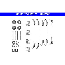 Set accesorii, sabot de frana PEUGEOT 207 (W*****), Sedan, 12.2007 - 12.2014 ATE 03.0137-9228.2
