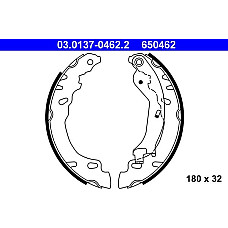 Set saboti frana FIAT PANDA II (169_), Hatchback Van, 03.2004 - ATE 03.0137-0462.2