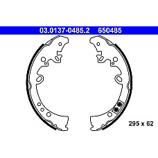 Set saboti frana TOYOTA HILUX (_N1_), Cadru de sprijin, 05.2015 - ATE 03.0137-0485.2