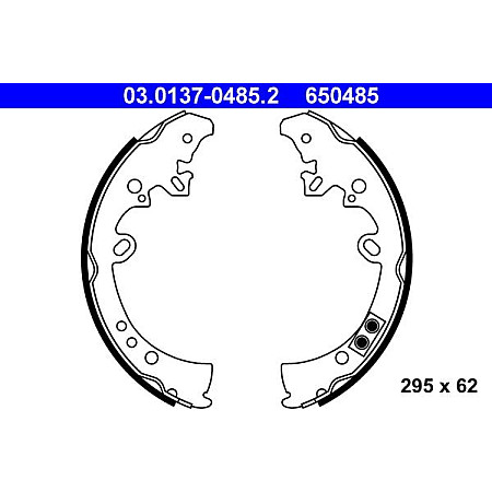 Set saboti frana TOYOTA HILUX (_N1_), Cadru de sprijin, 05.2015 - ATE 03.0137-0485.2