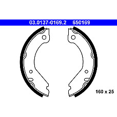 Set saboti frana. frana de mana Saboti frana de parcare VOLVO 240 260 740 760 940 940 II 960 960 II 2.0-2.9 08.74 VOLVO 940 II (944), Sedan, 08.1994 - 12.1998 ATE 03.0137-0169.2