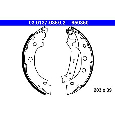 Set saboti frana RENAULT CLIO IV Grandtour (KH_), Turism, 01.2013 - ATE 03.0137-0350.2