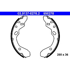 Set saboti frana MAZDA 323 F IV (BG), Hatchback, 04.1987 - 10.1994 ATE 03.0137-0278.2