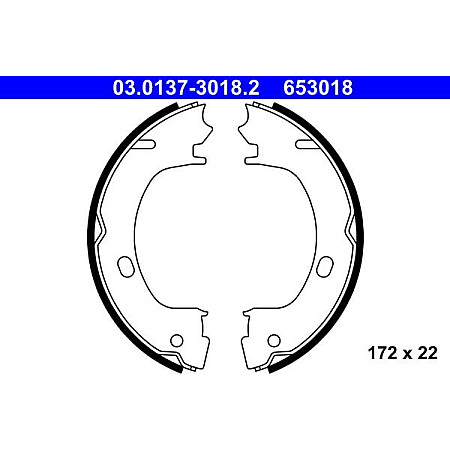 Set saboti frana, frana de mana CHRYSLER PT CRUISER (PT_), Turism, 06.2000 - 12.2010 ATE 03.0137-3018.2