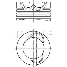 Diametru piston 108mm STD MAN EL EM FOC HOCL L2000 LIONS CITY LIONS CLASSIC M 2000 L M 2000 M M90 ND NG NL NM N MAN M 2000 L (L71 / L2000 12.*** 4X2 L L), 08.1995 - MAHLE 227 37 00