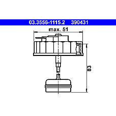 Buson. rezervor lichid de frana Capac vas lichid frana ATE 03.3556-1115.2