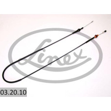 Cablu acceleratie Accelerator cable length 1735mm-1455mm AUDI A3 VW GOLF IV 1.6-1.8-1.9D 09.96-05.04 AUDI A3 (8L1), Hatchback, 09.1996 - 09.2006 Linex 03.20.10