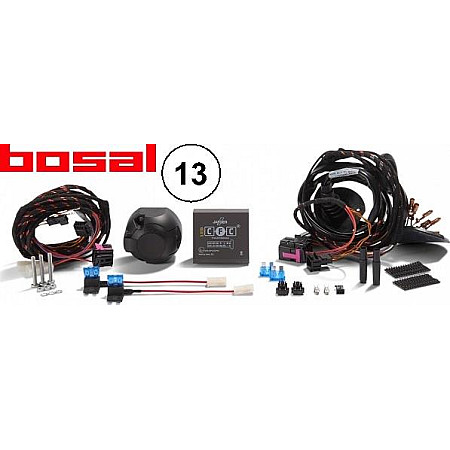 Ansamblu electric. bara de remorcare Set electric de sistem de remorcare numar pini. 13 dedicat FORD GALAXY II GA FORD MONDEO IV (BA7), Hatchback, 03.2007 - 01.2015 Bosal 551-298