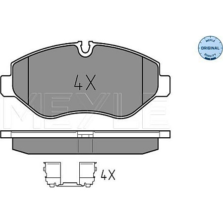 Set placute frana MERCEDES-BENZ SPRINTER 3,5-t (906), Van, 06.2006 - Meyle 025 291 9220
