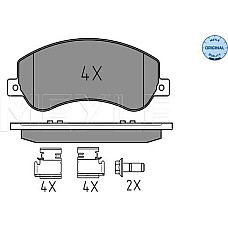 Set placute frana VW AMAROK (2HA, 2HB, S1B, S6B, S7A, S7B), Ridica, 09.2010 - Meyle 025 244 8418