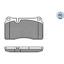 Set placute frana AUDI TT II (8J3), Compartiment, 07.2006 - 01.2015 Meyle 025 240 9817/PD