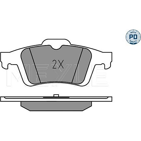 Set placute frana MAZDA 3 (BL), Hatchback, 12.2008 - 09.2014 Meyle 025 241 3717/PD