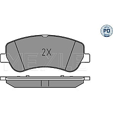 Set placute frana MERCEDES-BENZ E-CLASS (A207), Sabrioleta, 01.2010 - 12.2016 Meyle 025 248 6720/PD
