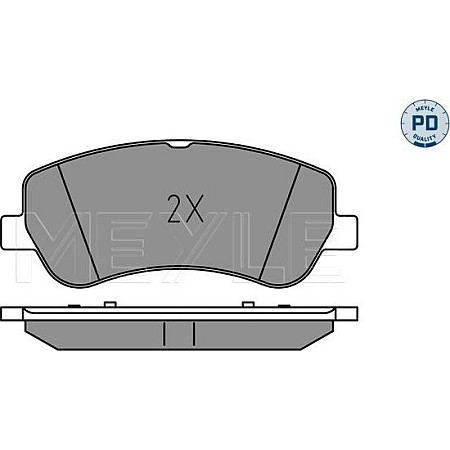 Set placute frana MERCEDES-BENZ E-CLASS (A207), Sabrioleta, 01.2010 - 12.2016 Meyle 025 248 6720/PD