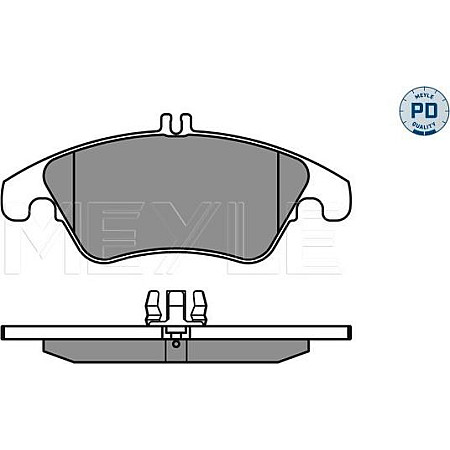 Set placute frana MERCEDES-BENZ E-CLASS (A207), Sabrioleta, 01.2010 - 12.2016 Meyle 025 243 1019/PD