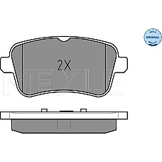 Set placute frana MERCEDES-BENZ M-CLASS (W166), Crossover, 06.2011 - 12.2015 Meyle 025 252 1518