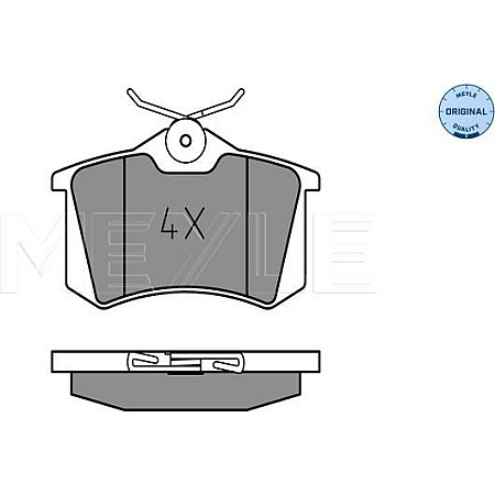 Set placute frana VW POLO CLASSIC (6V2), Sedan, 01.1995 - 11.2009 Meyle 025 209 6117