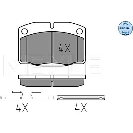 Set placute frana OPEL VECTRA A (J89), Hatchback, 04.1988 - 12.1995 Meyle 025 209 3915