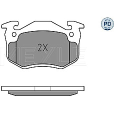 Set placute frana PEUGEOT 106 II (1A_, 1C_), Hatchback, 04.1996 - 05.2005 Meyle 025 209 7311/PD