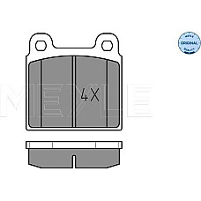 Set placute frana VW TRANSPORTER III, Cadru de sprijin, 05.1979 - 12.1992 Meyle 025 200 1118