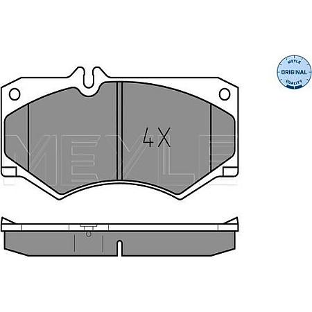 Set placute frana MERCEDES-BENZ T2/L, 01.1959 - 12.1995 Meyle 025 207 8418