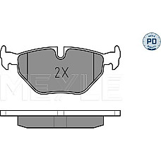 Set placute frana BMW 5 Touring IV (E39), Turism, 09.1996 - 06.2004 Meyle 025 216 9117/PD