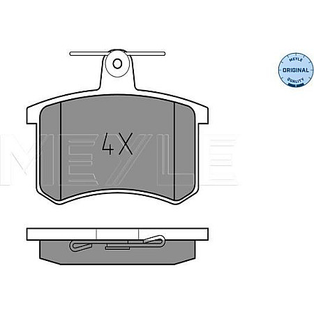 Set placute frana AUDI V8 (441, 442, 4C2, 4C8), Sedan, 10.1988 - 02.1994 Meyle 025 211 4416