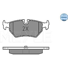 Set placute frana PEUGEOT 806 (221), Dubita, 06.1994 - 08.2002 Meyle 025 212 7517