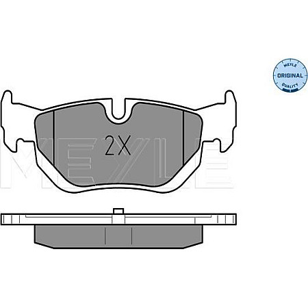 Set placute frana BMW 3 - V (E92), Compartiment, 01.2005 - 12.2013 Meyle 025 239 2617