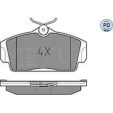 Set placute frana NISSAN PRIMERA (P11), Hatchback, 06.1996 - 07.2002 Meyle 025 234 6316/PD