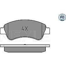 Set placute frana PEUGEOT 307 Break (3E), Turism, 03.2002 - 12.2009 Meyle 025 235 9919/PD