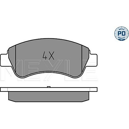 Set placute frana PEUGEOT 307 Break (3E), Turism, 03.2002 - 12.2009 Meyle 025 235 9919/PD