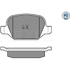 Set placute frana ALFA ROMEO 147 (937_), Hatchback, 10.2000 - 12.2010 Meyle 025 235 1716/PD