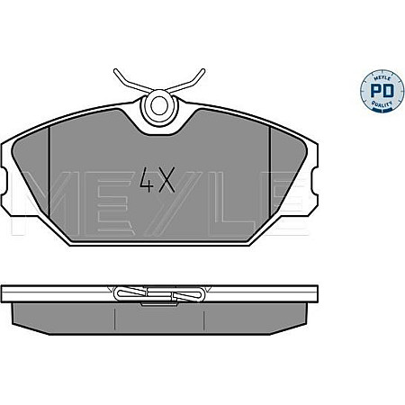 Set placute frana RENAULT CLIO II (BB_, CB_), Hatchback, 03.1998 - Meyle 025 231 7218/PD