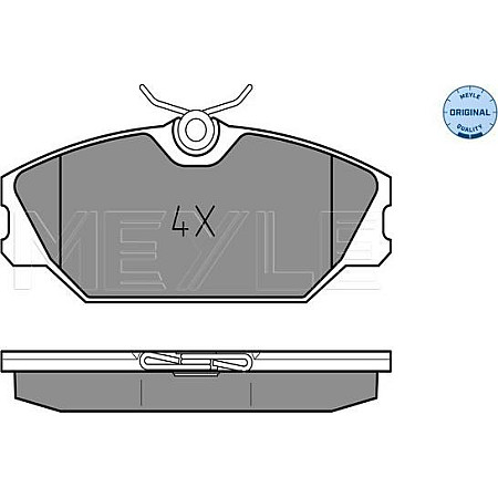 Set placute frana RENAULT MEGANE I Coach (DA0/1_), Compartiment, 03.1996 - 08.2003 Meyle 025 231 7218