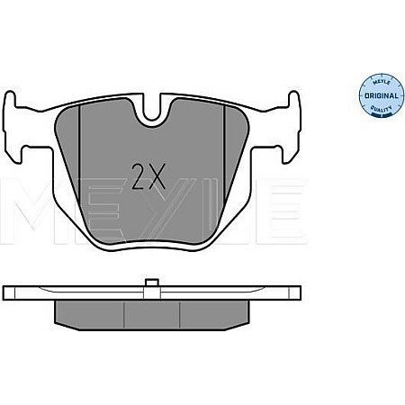 Set placute frana BMW 5 - V (E60), Sedan, 12.2001 - 03.2010 Meyle 025 237 3217