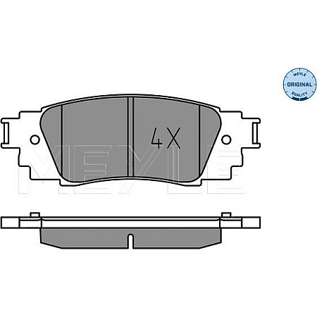 Set placute frana TOYOTA RAV 4 V (_A5_, _H5_), 12.2018 - Meyle 025 224 3415