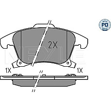 Set placute frana FORD MONDEO V Turnier (CF), Turism, 09.2014 - Meyle 025 222 6920/PD